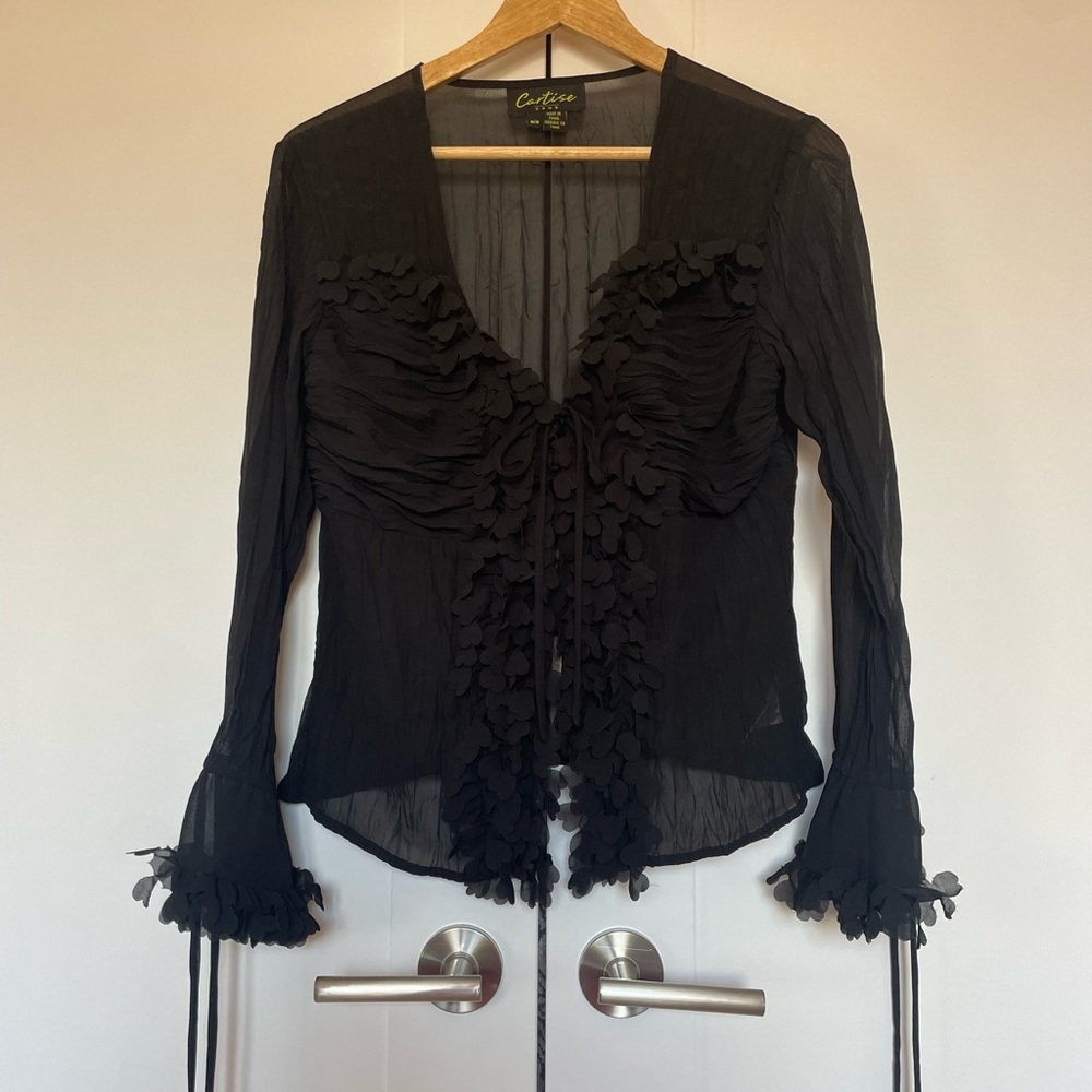 Y2K Ruffle Top - Picture 2 of 5